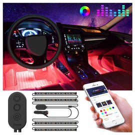 Interior LED Car Strip Light - LED / Multi DIY Color - Accessories - FK Auto Parts