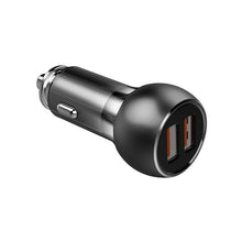 Load image into Gallery viewer, Ldnio Lamp Ring Coil Smart Car Charger - USB QC3.0 / 36W / Lightning / Gray - Accessories - FK Auto Parts
