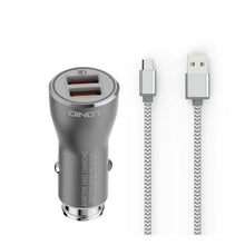 Load image into Gallery viewer, Ldnio Powerful Car Charger - USB QC3.0 / 36W / Micro USB / Gray - Accessories - FK Auto Parts