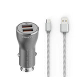 Ldnio Powerful Car Charger - USB QC3.0 / 36W / Micro USB / Gray