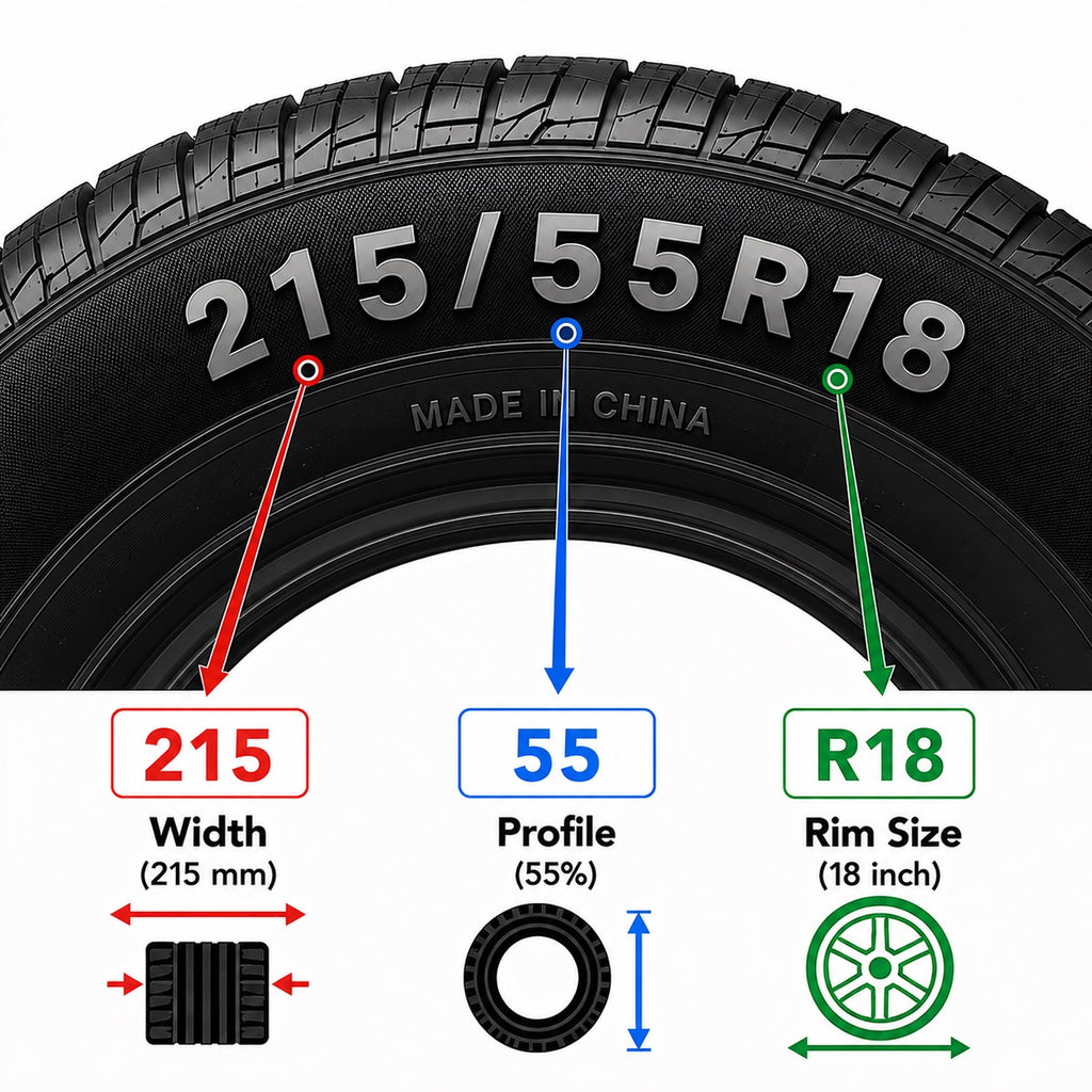 215/55R18 Long-Life High-Grip Tubeless Car Tyre
