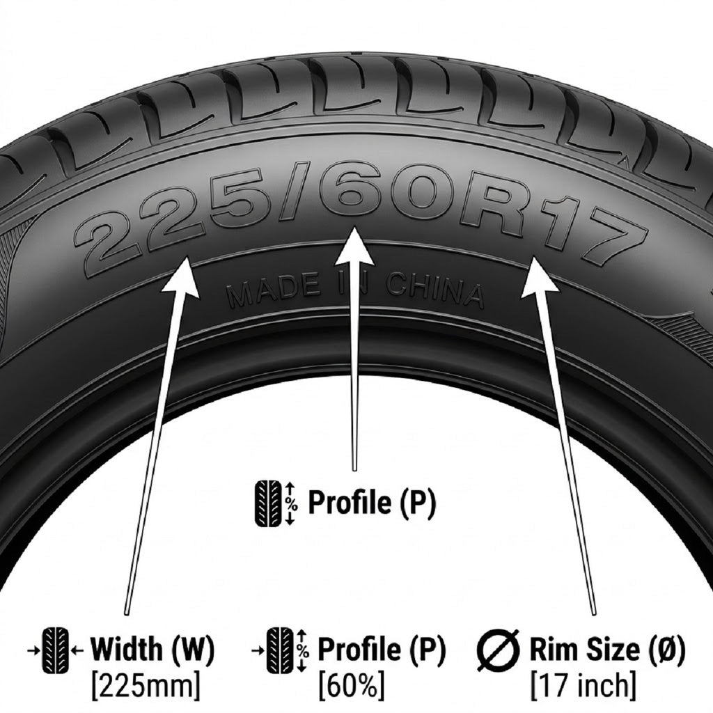 225/60R17 Long-Life High-Grip Tubeless Car Tyre