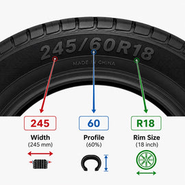 إطار سيارة شعاعي بدون أنبوب داخلي مقاس 245/60R18