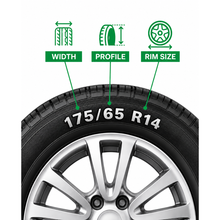 قم بتحميل الصورة إلى عارض الصور، إطار سيارة شعاعي بدون أنبوب داخلي مقاس 175/65R14
