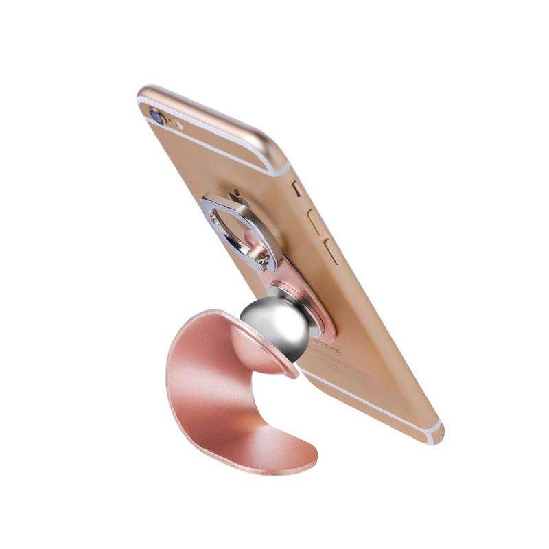 HOCO Magnetic Ring Buckle Holder - Car Mount / Rose Gold - Accessories - FK Auto Parts