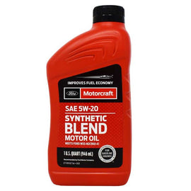 MOTORCRAFT 5W-20 SYNTHETIC BLEND MOTOR OIL - 1 Litre - Oil - FK Auto Parts